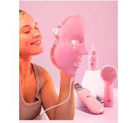 LED Face Mask Light Therapy Premium Spa Kit (4 Pcs) - With Ultrasonic Scrubber, Ultrasonic Brush & Green Tea Serum - 7 Colors (Blue & Red) Light Therapy Mask -Spa Light Therapy Facial For Rejuvenation