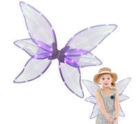 LED Fairy Wings | Wings LED Light up | Fairy Godmother Costume Halloween, Lights Cosplay for Halloween Cosplay Holiday Party, Kids Butterfly