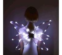 LED Fairy Wings | Wings Light up LED | Fairy Godmother Costume for Halloween Cosplay Holiday Party, Halloween with Lights for Kids Girls Women