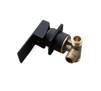 LED Faucet Bath Matte Black Solid Brass Bathtub Waterfall(Only Handle)