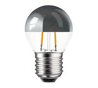 LED Filament Bulb 2W = 25W E27 with Mirrored Silver Crown Extra Warm White 2200K, E27, 2.00W, 230.00V