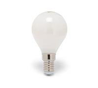 LED Filament Bulb with Opal Diffuser, P45 Sphere, E14 Edison Base, 4W (470 lumens Equivalent to 40W), Natural White Light 4000K, 330° diffused Beam
