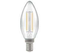 LED Filament Candle 2.5W (25W eqv.) E14 Clear 2700K Dimmable Crompton