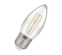 LED Filament Candle 2.5W (25W eqv.) E27 Clear 4000K Dimmable Crompton