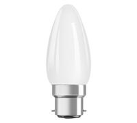 LED Filament Candle 4.8W (40W eqv.) B22d 2700K Opal Dimmable Ledvance
