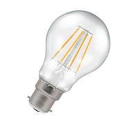 LED Filament GLS 7.5W (60W eqv.) B22d Clear 4000K Dimmable Crompton
