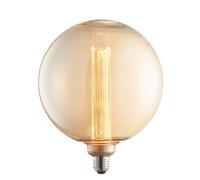 LED Filament Lamp Bulb Amber Glass 2.8W LED E27 Warm White Globe Bulb