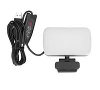 LED Fill Lights for Video Conference 360 Degree Rotatable Clip On Webcam Lighting Kit with 10 Levels Adjustable Brightness and USB Powered Design