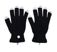 LED Finger Light Gloves - 6 Color Flashing Light Show with Easy Controls, Glow Mittens for Raves, Parties, Concerts & Night Events (1)