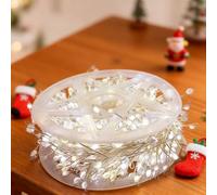 LED Firecracker Light String for Holiday Decor - Copper Wire Firecracker String Lights, Indoor Outdoor Christmas Tree & Fireplace Lighting (#1, 20m European Standard)