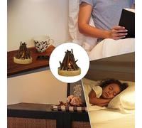 LED Fireplace Logs, Faux Fire Bonfire Lamp 3 Modes Adjustable, Small Electric Faux Fireplace Logs LED Lamp, Halloween Christmas Festival Decorations for Winter