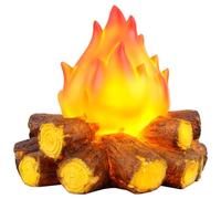 LED Flame Light Fire Effect Light for Indoor Outdoor Simulated Decorative Ambiance Lamps Battery Powered Resin Flame Night Lights Artificial Campfire Centerpiece for Party Bar Christmas Decor