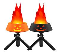 LED Flame Light - Realistic Flickering Fake Fire Lamp | USB-Powered Pumpkin Flames Lights | Decorative Ornament for Halloween, Parties, Bars, and Indoor/Outdoor Festivals