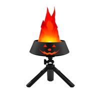 LED Flame Light - Realistic Flickering Fake Fire Lamp | USB-Powered Pumpkin Flames Lights | Decorative Ornament for Halloween, Parties, Bars, and Indoor/Outdoor Festivals