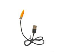 LED Flame Light with Simulated Fire Effect and USB Powered Operation for Use in Multiple Lighting Environments