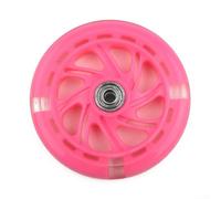 LED Flash Wheels for Scooter for MINI, Back Rear ABED, 120mm Size, PU Material (for PINK)