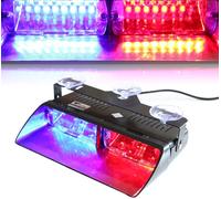 LED Flashing Beacon 18 Modes - Red-Blue 205mm