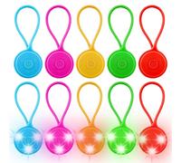 LED Flashing Light School Bag, Pack of 10 LED Reflectors, Children's Safety Light Reflectors, School Bag, Waterproof Safety Light Reflector Pendant for Running, Backpack, Jogging, Hiking