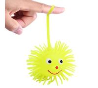 LED Flashing Padded Balls - Squishy Luminous Balls - Rubber LED Squeeze Fidget Toys, Portable and Reusable, Flashing Strobe Lights Sensory Toy