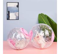 LED Flashing Run-about Exercise Transparent Rolling for Hamsters Pet Jogging Training Activity Toy Fun Safe Small Animals