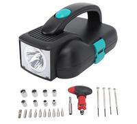 LED Flashlight Household Tool Kit, 24 - Piece Miniature Screwdriver Set with Ratchet Handle and Watch Bits, Compact Multifunctional Home Repair Kit for Emergency and Daily Use