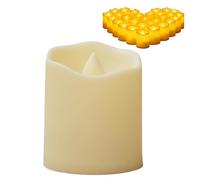 LED Flicker Candles - Battery Operated Flameless Realistic Warm Glow Indoor Outdoor Decoration | Wedding Holiday Ambient with Use as Table Decoration