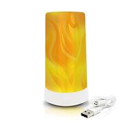 LED Flickering Flame Light Bulbs: Rechargeable Battery Operated Flame Bulb - Upside Down Effect - 200 Lumen - 2 Year Warranty - Flaming Fire Lights for Indoor/Outdoor Use - 1 Pack