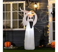 LED Floating Ghost Pumpkin Halloween Decoration Mains Powered Vivid HOMCOM Multi One Size