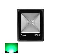 LED Flood Light 10W 20W 30W 50W Floodlight LED Spotlight Outdoor Lighting Projector Reflector Wall Lamp Garden Square(COB Green,50W)