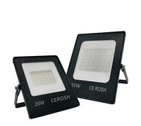 LED Flood Light 150W 100W 50W 30W 20W 10W Floodlights IP66 Outdoor Reflector LED Spotlight Wall Lamp Street Lights(Bianco,20W)