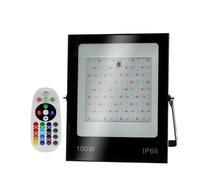 Led Flood Light, Floodlight Outdoor Wall Light Park 200W Colorful RGB with Remote Control 100W Color Changing LED for Garden, Yard, Garage, Streets(100W)