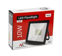 Maclean MCE510 CW LED Floodlight Spotlight LED IP65 Waterproof Headlight Outdoor Lighting Light Slim (Cold White 6000K, 10W)
