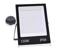 LED Floodlight 10W 20W 50W 100W 150W 200W LED Flood Light IP66 Waterproof Outdoor Lighting LED Spotlight Wall Refletor(Bianco,150W)
