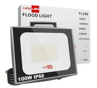 LED Floodlight 50W 100W 200W, IP65 Waterproof Dimmable Work Security light, Energy Efficient, Ideal for Garden, Yard and Garage - Bright Light, Wall-mounted floodlight Easy Installation (100, Watts)