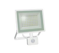LED Floodlight Noctis White IP44 50W 4300Lm Warm White 3000K Motion Sensor