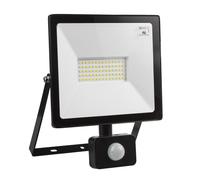 LED floodlight PIR motion sensor 50W 4000lm 3000K warm white outdoor lighting
