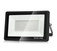 LED Floodlight Security Light,500W Outdoor Spotlight 50000LM Outdoor Flood Lights,IP66 Waterproof 3500k LED Spotlight for Garden,Garage,Square,Car Park,Construction Site ect(Warm white-1pcs,500W)