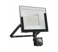 LED Floodlight Spotlight Black IP44 50W 4300lm Neutral White 4000K Motion Sensor