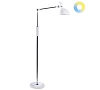 LED Floor Lamp ANDROMEDA with Dimmer Metal White