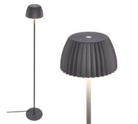 LED Floor Lamp Free Standing Warm Light Reading USB-C 8W Dimmer 1240mm Black