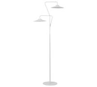 Beliani Led Floor Lamp Galetti Metal White