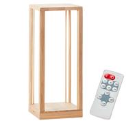 Led Floor Lamp Gringer Oak 62cm 30w Warm White Dimmable Remote Control