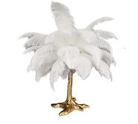 LED Floor Lamp, Nordic Style Ostrich Feather Floor Lamp, Resin Feather Standing Lamp, Decorate Lamps for Living Room Dining Room Office