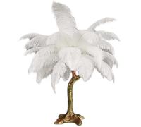 LED Floor Lamp, Nordic Style Ostrich Feather Floor Lamp, Resin Feather Standing Lamp, Decorate Lamps for Living Room Dining Room Office