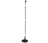 Searchlight 57213BK Serpent LED Floor Light, matt black