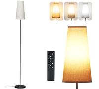 LED Floor Lamp with Lampshade, 67" Modern Reading Standing Lamps with Remote Control, 3 Color Temperature, Brightness Levels, Standard Tall Lamps for Living Room, Bedroom, Office(9W Bulb Included)