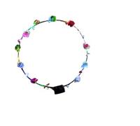 LED Flower Crown Headband, Light Up Party Hair Accessory | 10 LED Glow Garland, Adjustable 65cm - Battery Included for Women & Girls. Multicolor