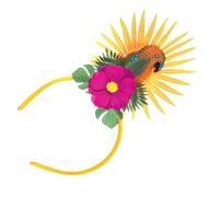 LED Flower Headbands Parrots Fashionable Lighted Headband Night Glowing Headbands For Fashionable Women And Kids