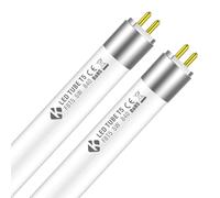 led fluorescent light T5 288mm 5W 4000K Plug & Play replacement for CFL 8w t5 fluorescent light tubes 300mm;LED t5 bulb 288mm work with ECG/CCG ballast,Mercury free,Instant start,Flicker-free/2 Pack
