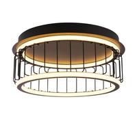 Ceiling Light Black Circolo LED Flush 400mm Searchlight 54215-1BK [EEK: G]